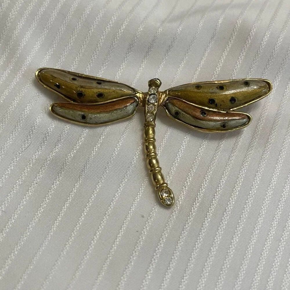 SJ ST. JOHN Dragonfly Brooch
